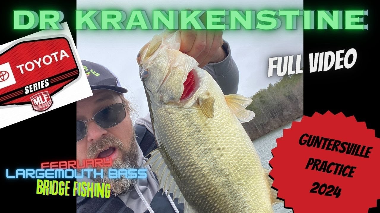 Guntersville February 2024 Practice MLF toyota series Bridge largemouth Bass Fishing w/ commentary