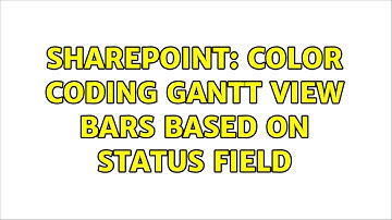 Sharepoint: Color coding gantt view bars based on status field (2 Solutions!!)