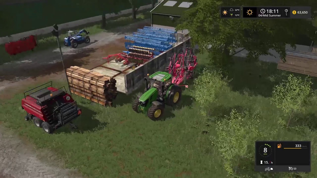 Farming Simulator 17  Timelapse #13 | Green river with Seasons.