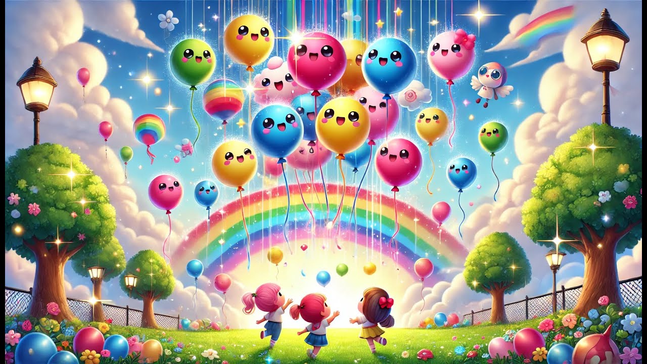 Kinderlieder Zum Tanzen Und Mitsingen Text Kinderlieder - Colored Balloons - Kinderlieder deutsch - zum Mitsingen