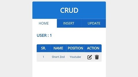 CRUD PHP MySQL || Data insert || Data update || Data delete || Data read