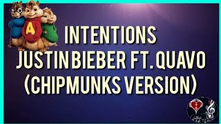 Intentions - Justin Bieber - (Chipmunks Version) - Lyrics Video