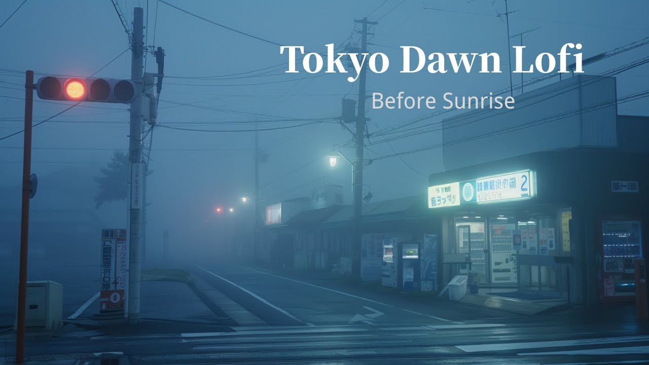 Tokyo Dawn Lofi — Chapter 1: Before Sunrise Street 🌙 | Calm Lofi Beats for Focus