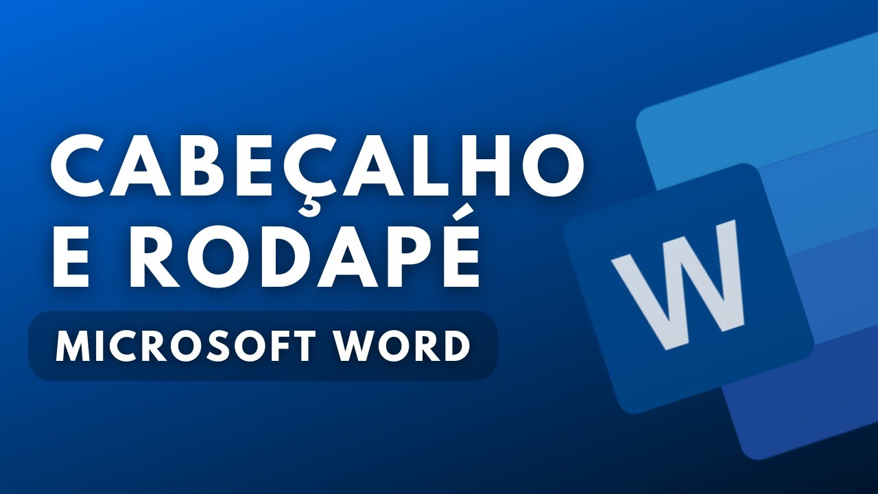 Como ativar o cabeçalho e rodapé no WORD - YouTube