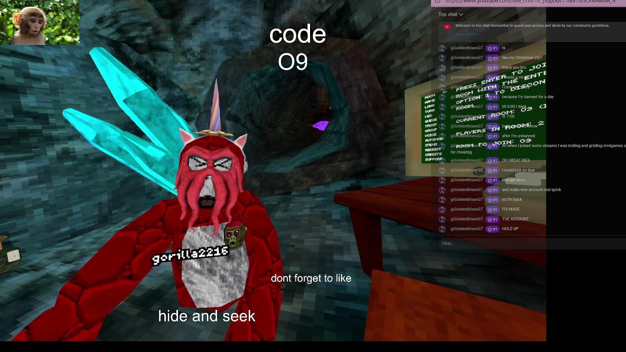 gorilla tag ghost hunt live!!