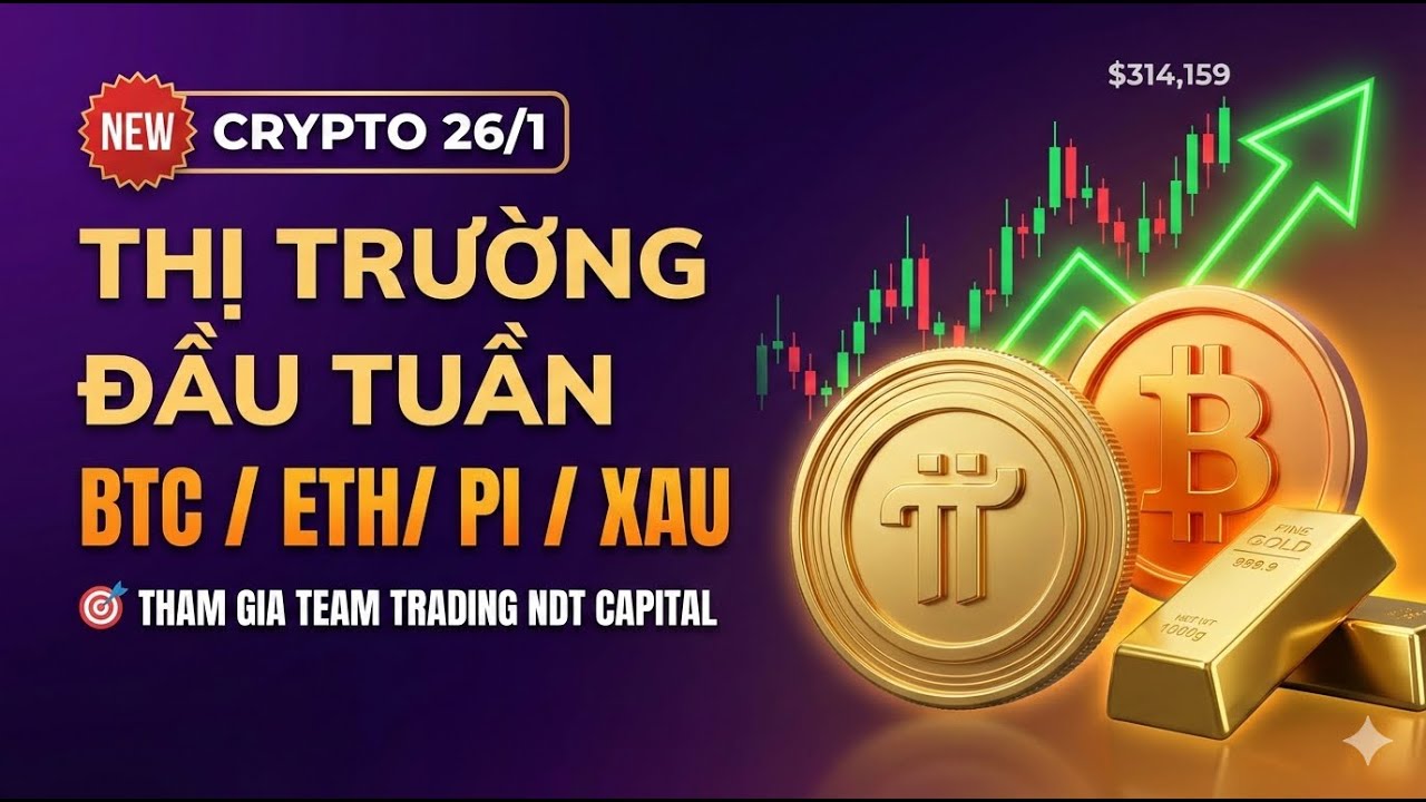 BITCOIN - ETH - PI NETWORK 26/1 XU HƯỚNG NHẬN ĐỊNH THỊ TRƯỜNG