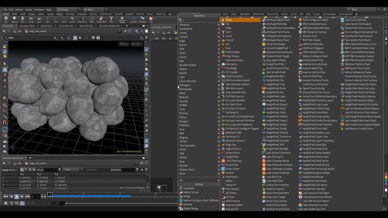 Houdini 19 Tutorial vellum Shape matching practice YouTube