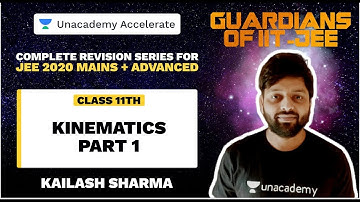 Guardians Of IIT-JEE | Kinematics Part 1 | Kailash Sir | JEE 2020 Physics