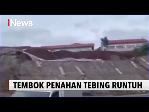 Detik-detik Tembok Penahan Tebing di Garut Roboh usai Gempa Magnitudo 4,9 - iNews Sore 21/02