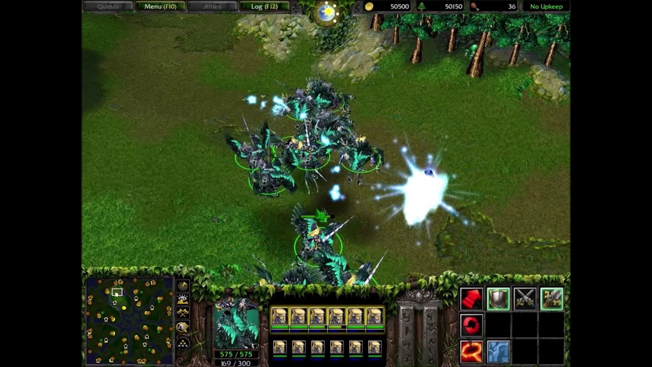 WC3 Classic: High Elf and Highborne Lancer on a Hippogryph Mount