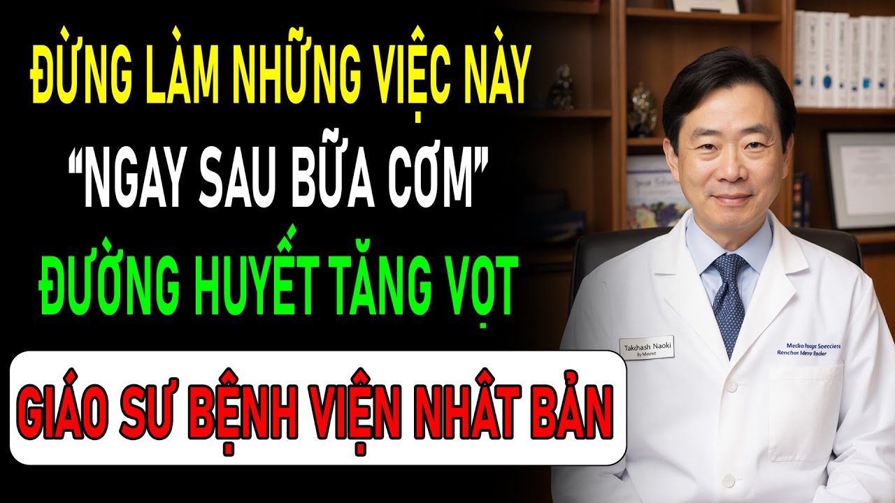 Sau bữa cơm đừng làm việc này! Đường huyết tăng vọt, dễ dẫn tới tiểu đường | Bệnh tiểu đường