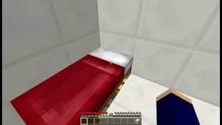 Minecraft: Secret Room Using a Bed