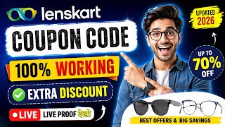Lenskart Coupon Code 2026 | 100% Working Coupon Code | Extra Discount Live Proof Smart Lens Promo Code