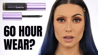 URBAN DECAY INKED BROW REVIEW | WATERPROOF and SMUDGE PROOF BROWS