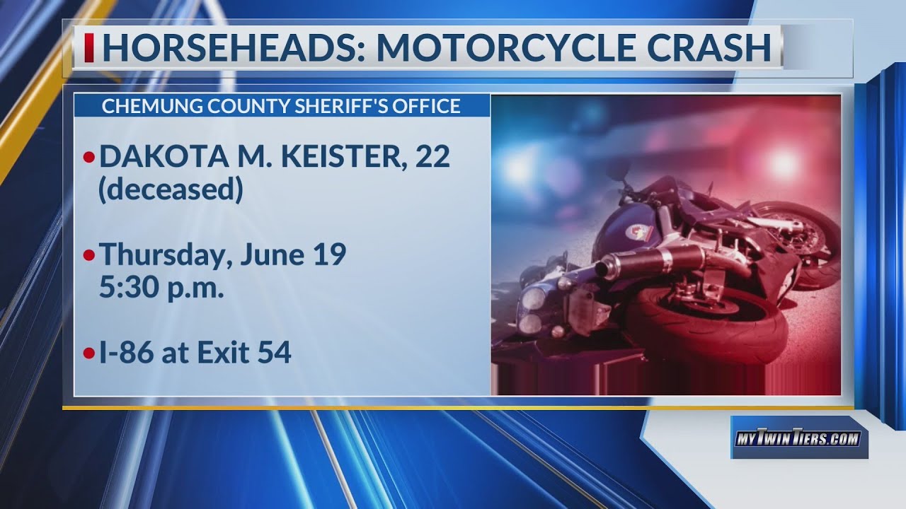One man dead after motorcycle crash in Horseheads - YouTube