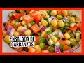 Como hacer ENSALADA DE GARBANZOS de bote. ENSALADA DE GARBANZOS CON VERDURAS.