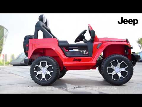 Дитячий електромобіль джип Jeep Wrangler Mountain — 4х35W, 12V10Ah (M 4176EBLR-3), видео 1
