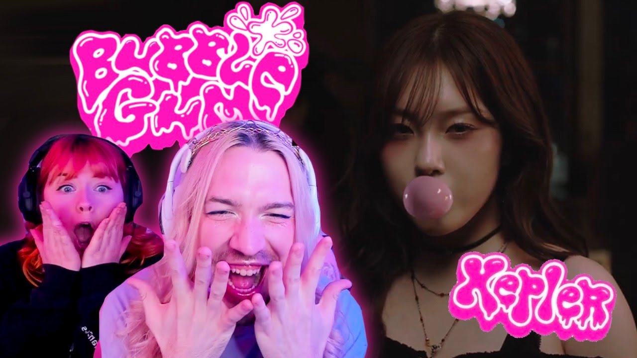 Kep1er 케플러 l Реакция пары на клип «BUBBLE GUM»! Реакция пары: преподаватель вокала и танцор!