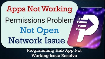 How To Fix Programming Hub App not working | Space Issue | Network & Permissions Issue