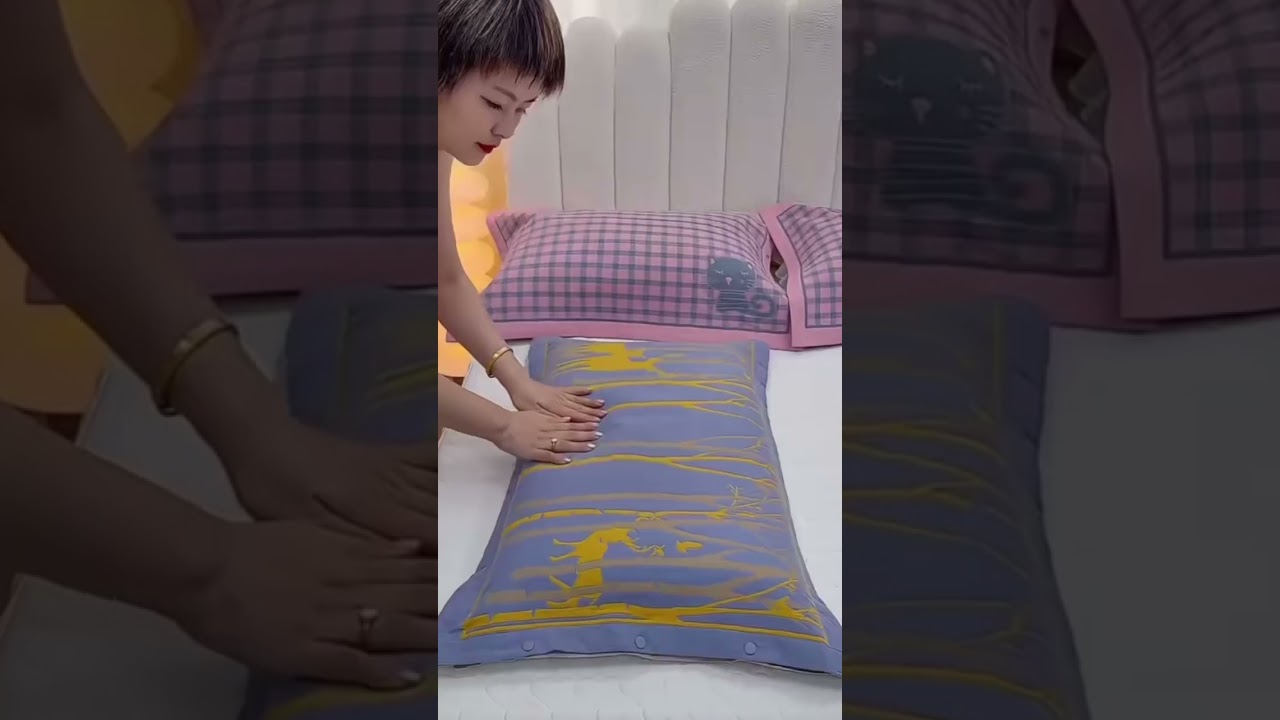 Dirt proof and sweat absorbent pure cotton gauze SnapOn pillowcase pillow