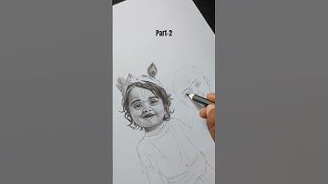 Part -2 drawing #shorts #krishna