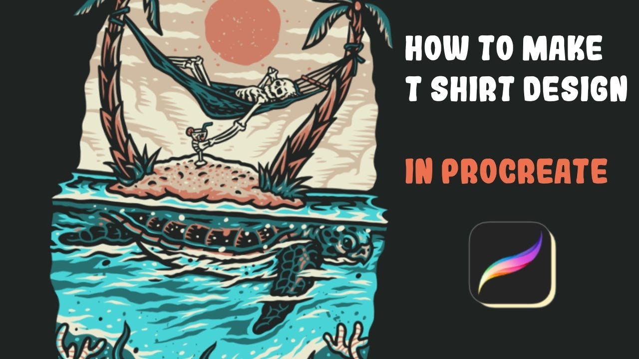 How to make t shirt design in procreate YouTube