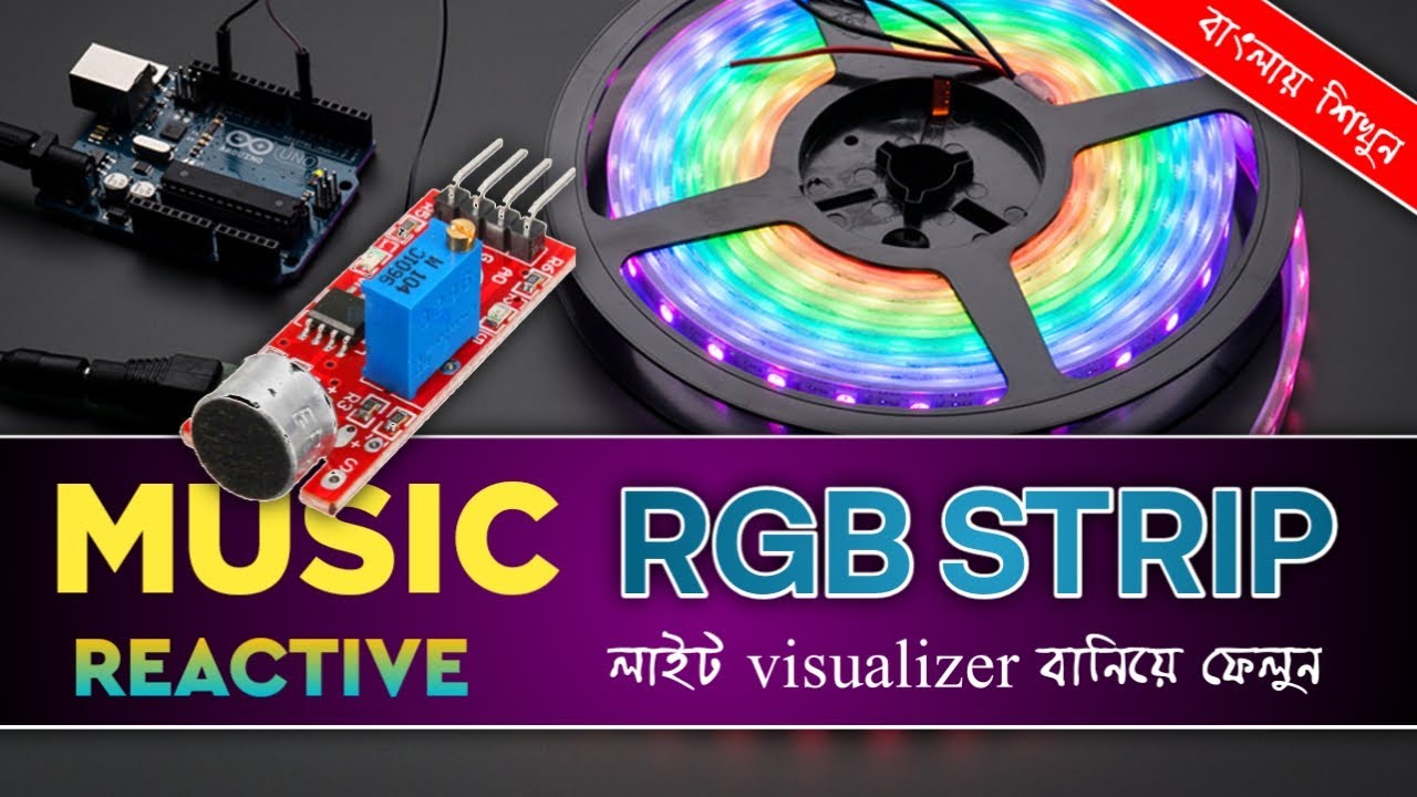How To Make DIY Music Reactive RGB LED Strip (WS2811) With Arduino UNO ...