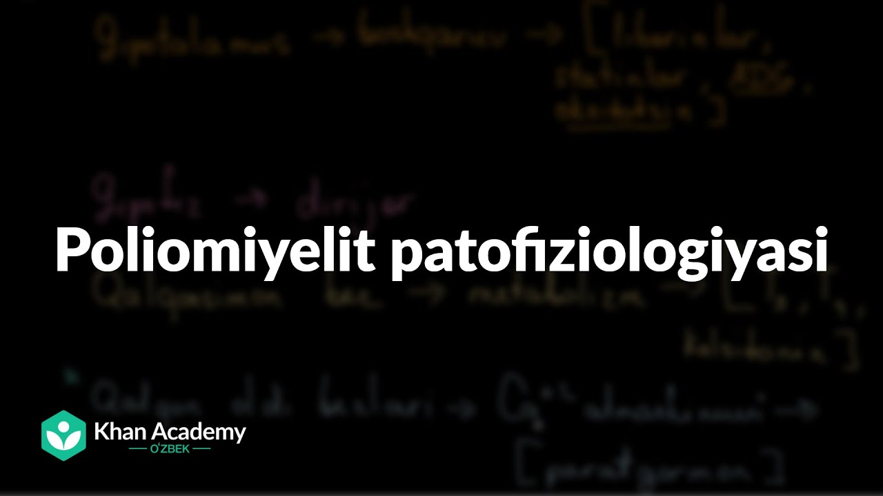 Poliomiyelit patofiziologiyasi | Tibbiyot