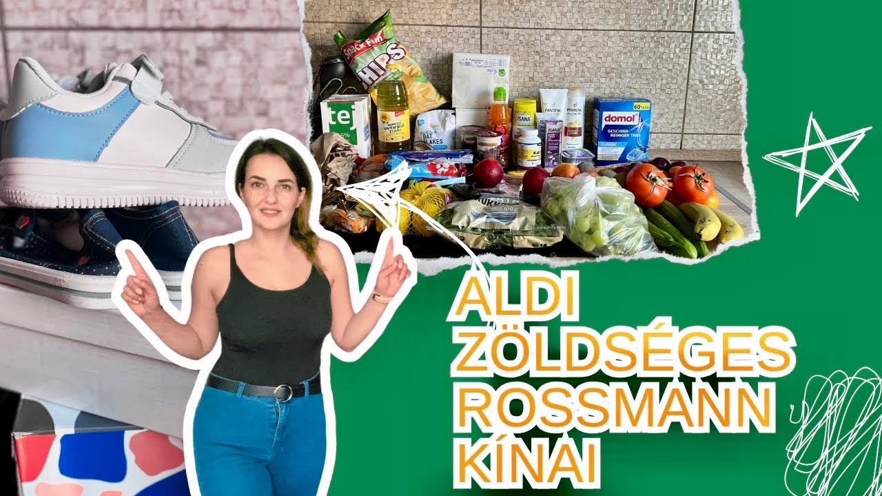 VÁSÁRLÁSOK: ALDI🧺ZÖLDSÉGES🍅ROSSMANN💆🏽‍♀️KÍNAI👟