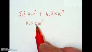 10.7 adding in scientific notation