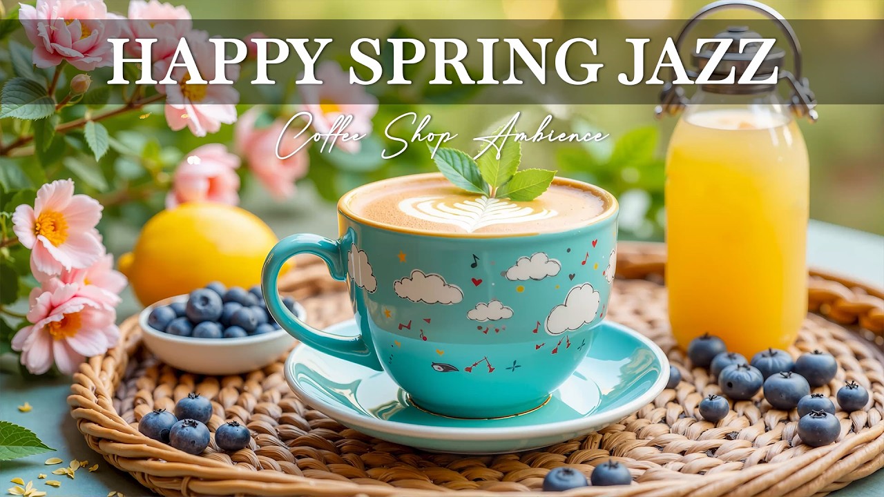[Позитивный весенний джаз] ☕🌸 Расслабляющий кофейный джаз, босса-нова и утренние джазовые вибрации