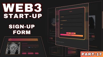 React Js SignUp Component | Building Web3 NFTs API Start-Up From Scratch | Part 17