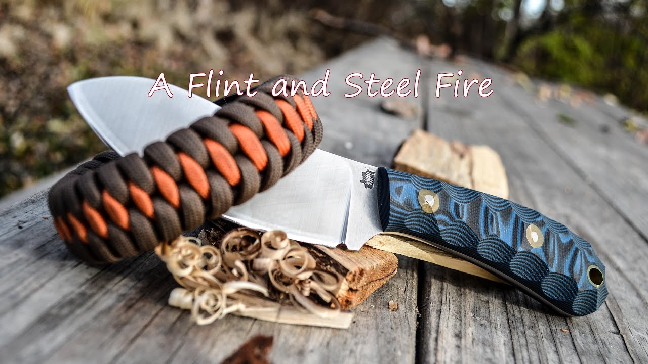 How I Make Fire With A Traditional Flint and Steel - YouTube