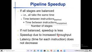 MIPS Pipelining, Lecture 2, Speedup, MIPS ISA and Pipelining, Hazards, Monday 10-8-2020
