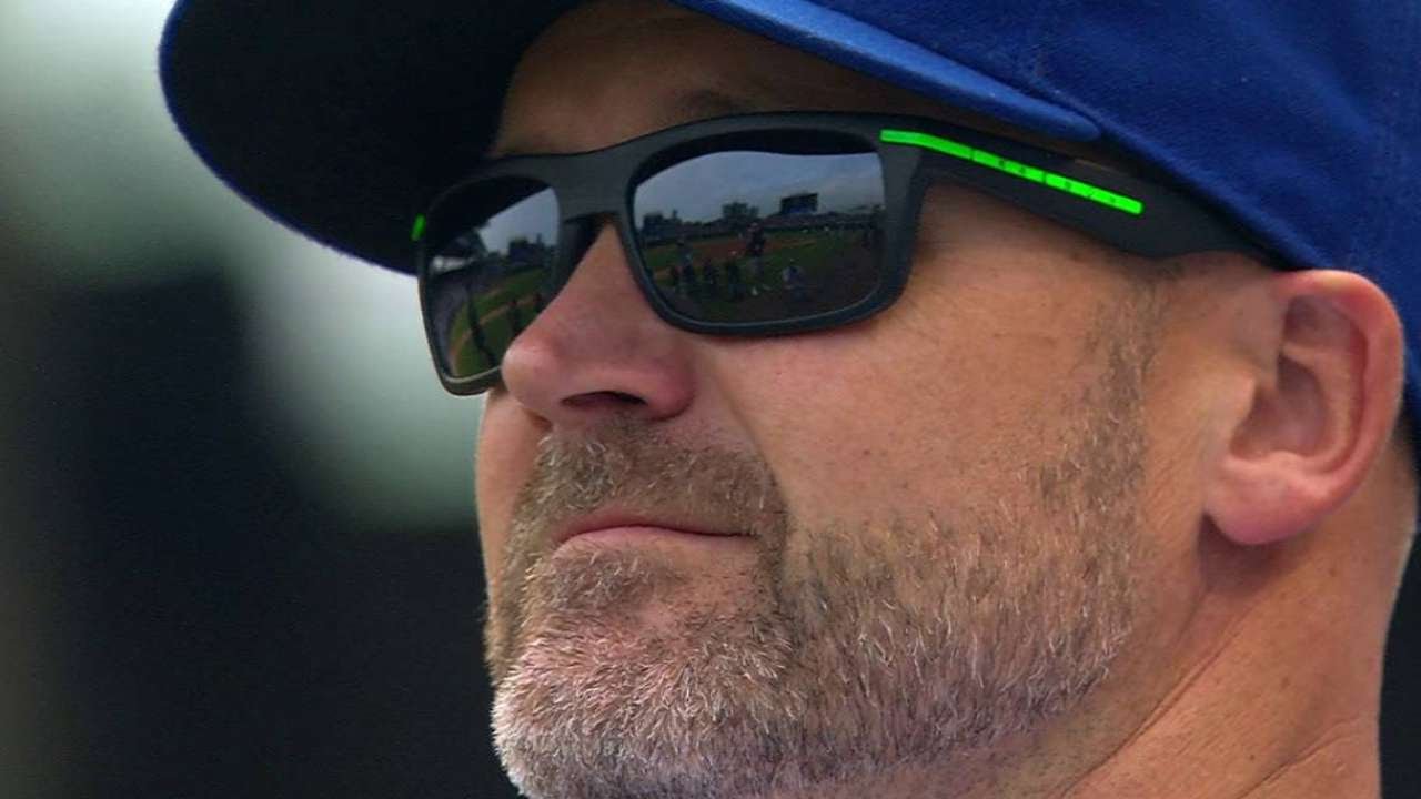 STL@CHC: Cubs honor David Ross prior to the game