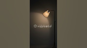 #سورة_الإخلاص #آيات_قرآنيه #حالات_دينيه_قصيره #حالات_واتس