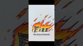Fire element tutorial 😱 Stickman #drawmaster