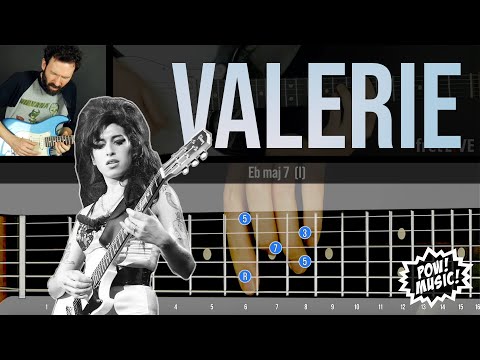 Amy Winehouse VALERIE Guitar Lesson Cover BBC Live Version With FretLIVE Animated Fretboard 
