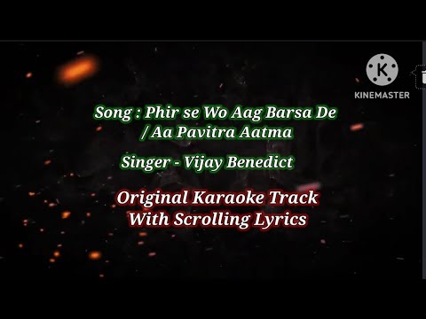 Phir Se Wo Aag Barsa De Karaoke   Karaoke Hindi Gospel  Christian Song  Vijay Benedict