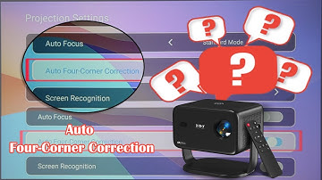 ❓#FAQ |  Gimbal A6 Projector: Auto Four-Corner Correction Demo