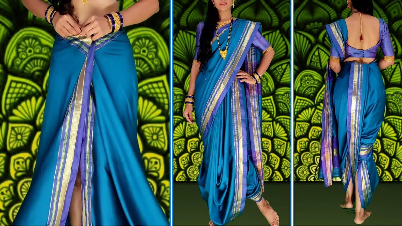 How To Wear Nauvari Saree | Nauvari Saree Draping Tutorial