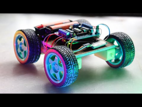 How to Make DIY Arduino Bluetooth control car at Home with Arduino UNO, L293D Motor Driver, HC-05