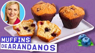 Cómo Hacer Muffins de Arándanos con Streusel - La Repostería de Anna Olson