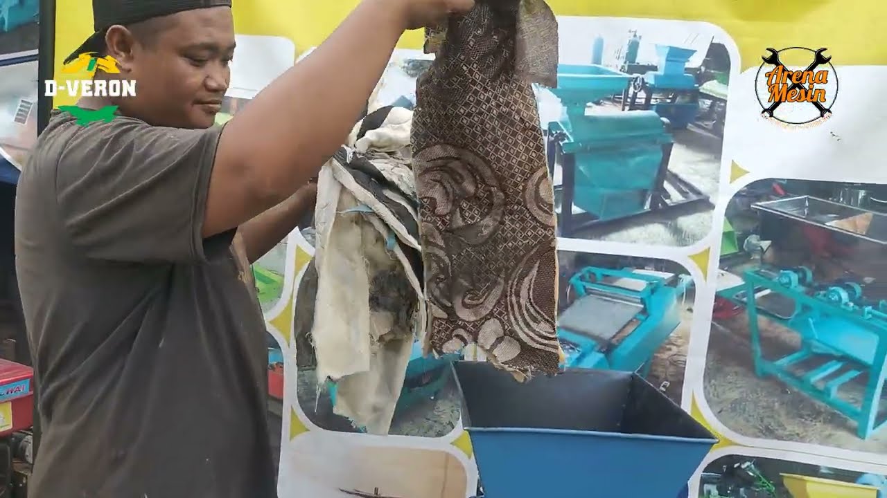 BAHAN MURAH ISIAN BANTAL ! Mesin Cincang Rajang Busa  - Mesin Cacah Kain Dan Busa