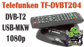 видео Обзор DVB-T2 приёмника Telefunken TF-DVBT208.