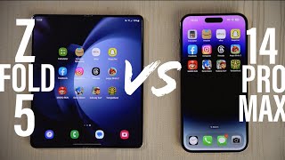 Samsung Galaxy Z Fold 5 vs iPhone 14 Pro Max | SPEED TEST 🔥