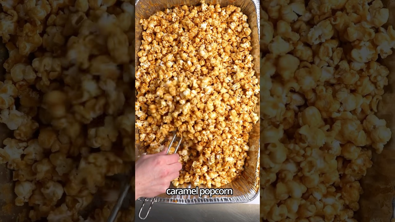 Addicting Caramel Popcorn #shorts #popcorn #caramelpopcorn