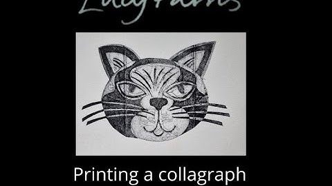 Printing a Cat Collagraph from UHT carton