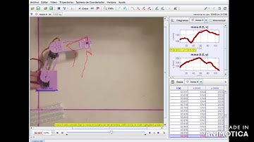 Brazo robótico realiza trayectorias