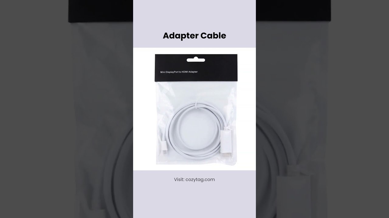 1.8m Mini DisplayPort Male to HDMI Male Adapter Cable 